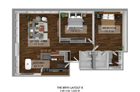 2 bed 2 bath B at The Bryn - 5600 N Sheridan Rd Apartments, Chicago, 60660